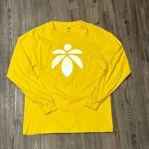 Lemon Yellow Long Sleeve Tee with Iconic Logo
